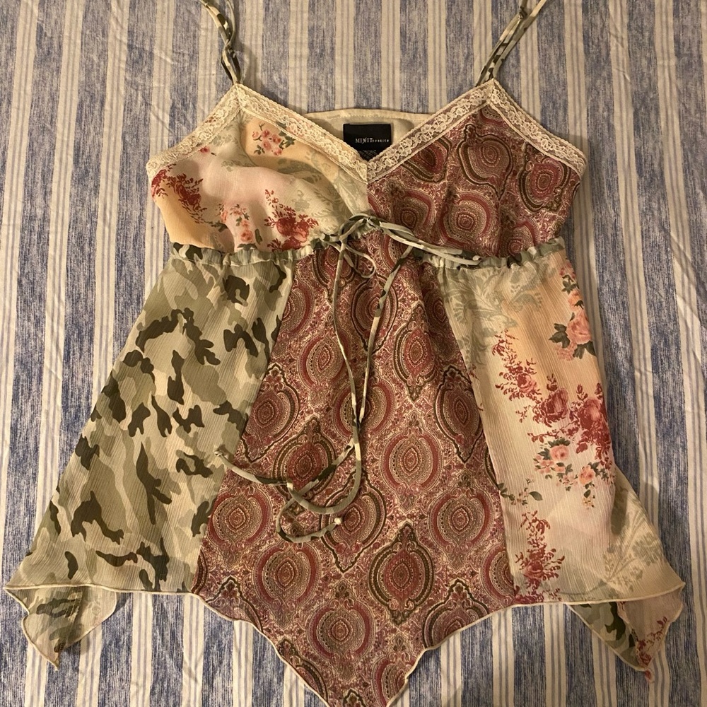Mixit Patchwork Camisole Top